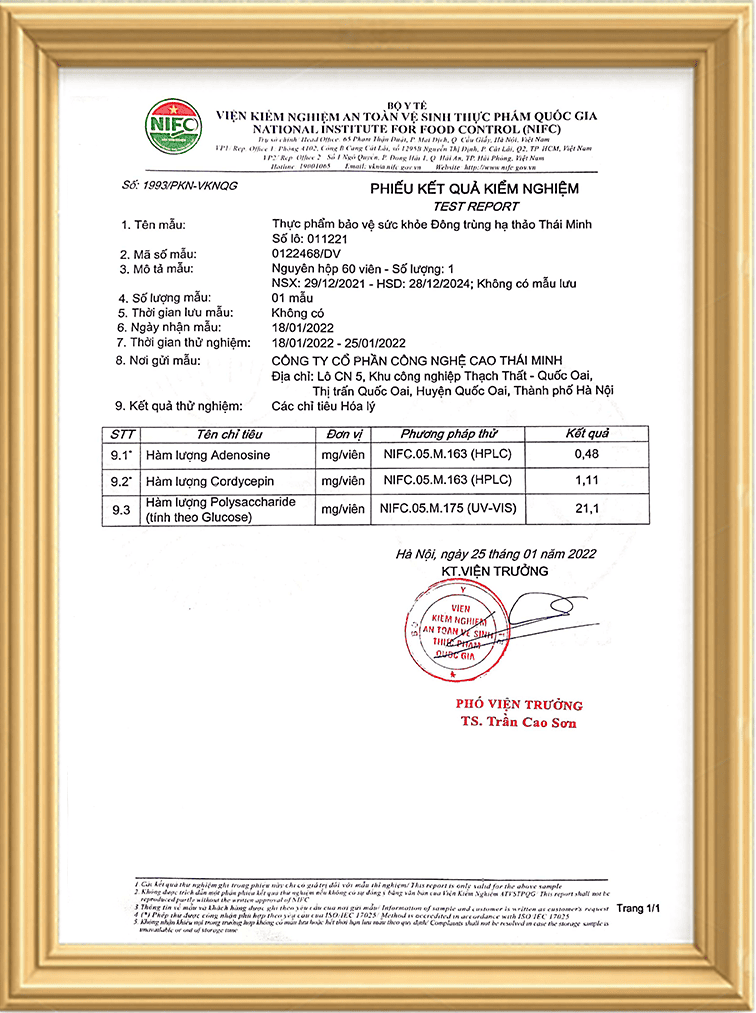 Giấy chứng nhận 1