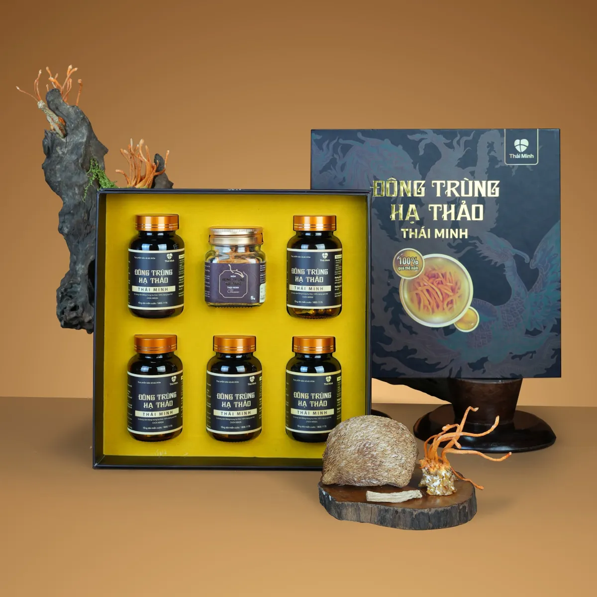 Set 5 lọ Viên uống Đông trùng hạ thảo Thái Minh